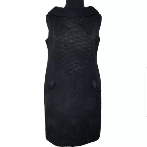 Just...Taylor Dresses & Skirts - Just Taylor Dress Damask Paisley Boat Neck 8